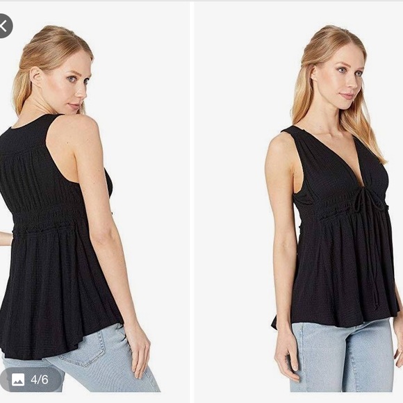 Free people black baby doll tank - Picture 2 of 8